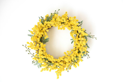 ミモザのリース