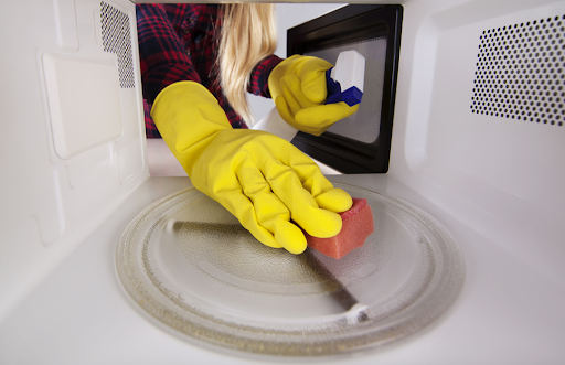 電子レンジの掃除