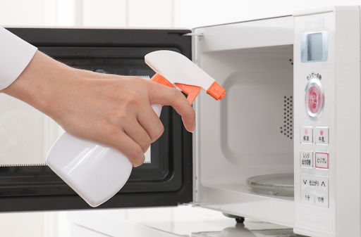 電子レンジのお掃除