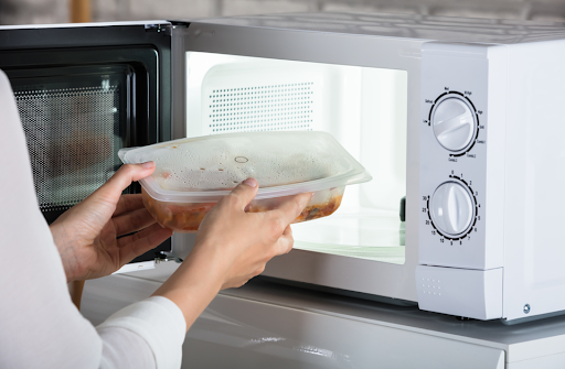 使用されている電子レンジ